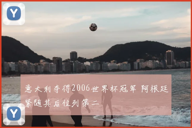 意大利夺得2006世界杯冠军 阿根廷紧随其后位列第二